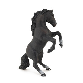 Ágaskodó fekete ló