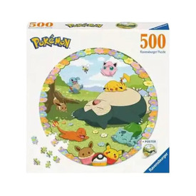 Puzzle 500 db - Pokémonok és virágok