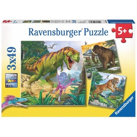 Ravensburger: Dinoszauruszok 3 x 49 darabos puzzle