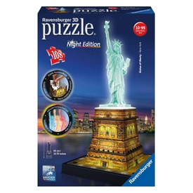 Ravensburger: Szabadság-szobor 108 darabos puzzle fénnyel