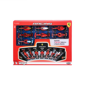 Bburago 1 /43 F1 versenyautó - Ferrari F1 - 7 db-os demo állvány