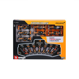 Bburago 1 /43 F1 versenyautó - Mclaren F1 - 7 db-os demo állvány