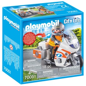 Playmobil Mentőorvos motorkerékpárral 70051