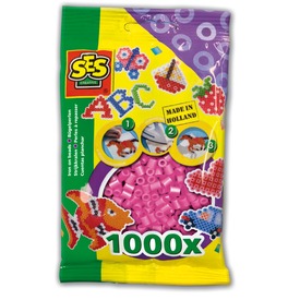 Vasalható gyöngy 1000 darabos - rózsaszín