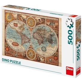 Puzzle 500 db - Világtérkép 1626-ból