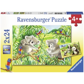 Ravensburger Koalák és pandák 2 x 24 db-os puzzle