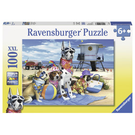 Ravensburger: Puzzle 100 db - Kutyák a strandon