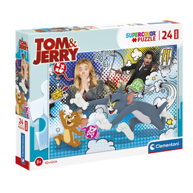 24 db-os Super color Maxi puzzle - Tom és Jerry
