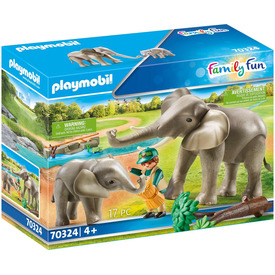 Playmobil elefántok szabad kifutón