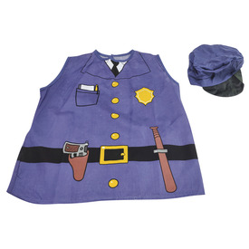 Rendőr mellény és kalap