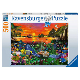 Ravensburger Puzzle 500 db Teknős a korallzátonyon