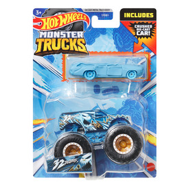 Hot Wheels monster truck autó Hot Wheels kisautóval