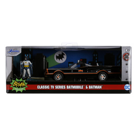 Batman 1966 Classic Batmobile 1:32 figurákkal