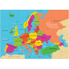 DINO: Európa térkép magyarul 69 darabos puzzle