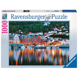 Ravensburger: Puzzle 1000 db - Bergen, Norvégia