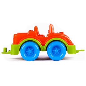 Műanyag terepjáró - narancssárga, 11 cm