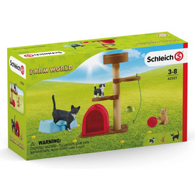 Schleich Játékélmény aranyos cicáknak