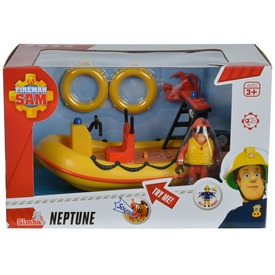 Sam a tűzoltó Neptun motorcsónak figurával