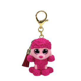TY: Mini Boos clip műanyag figura PATSY - rózsaszín pudli