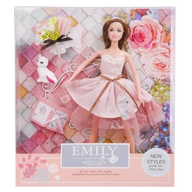 Emily divatbaba kiegészítőkkel, 30 cm