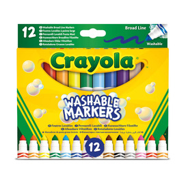 Crayola: 12 db tompahegyű lemosható filctoll
