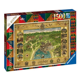 Puzzle 1500 db - Roxfort térképe