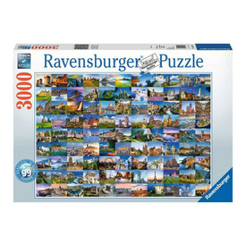 Ravensburger Puzzle 3000 db - 99 gyönyörű hely Európában