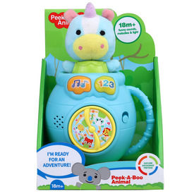 Kukucskáló unikornis, zenél, világít