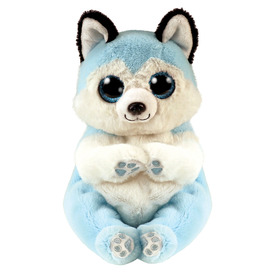 TY: Beanie Babies plüss figura THUNDER, 15 cm - kék husky (3)