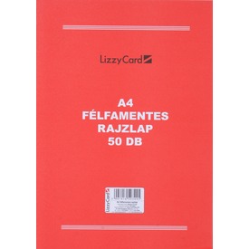 Félfamentes rajzlaptömb 50 lapos - A4