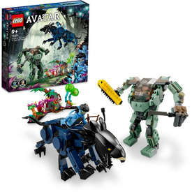 LEGO Avatar 75571 Neytiri és Thanator az AMP Suit-os Quaritch ellen