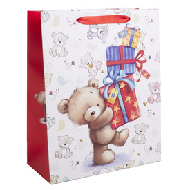 Papírtasak maci ajándékkal 1823