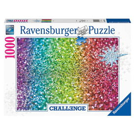 Ravensburger Puzzle 1000 db - Challenge Glitter