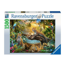 Ravensburger Puzzle 1500 db - Leopárdok a dzsungelban
