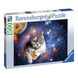 Ravensburger Puzzle 1500 db - Macskák az űrben