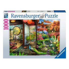 Ravensburger Puzzle 1000 db - Japán kert, teaház