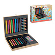 00429 - Grafix - Kreatív börönd 33 db - 8 ceruza, 8 filctoll, 8 zsírkréta, 8 festék, 1 ecset - 26x20x4 cm