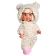 Évi baba Teddy ruhában 2 féle kép nagyítása