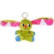 02344 - Kockásfülű nyúl ülő kulcstartó plüssfigura - 9 cm