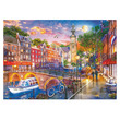 Puzzle 1000 db - Naplemente Amszterdam kép nagyítása