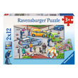 03789 - Ravensburger Puzzle 2x12 db - Kék lámpás út