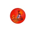 Mintás kosárlabda - narancssárga, 24 cm kép nagyítása