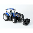 New Holland T7. 315 traktor homlokrakodóval kép nagyítása