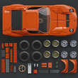 Mattel Brick Shop Hot Wheels 71 Lamborghini Miura P400 SV kép nagyítása
