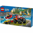LEGO City Fire 60412 4X4 Tűzoltóautó mentőcsónakkal kép nagyítása