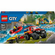 LEGO City Fire 60412 4X4 Tűzoltóautó mentőcsónakkal kép nagyítása