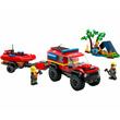 LEGO City Fire 60412 4X4 Tűzoltóautó mentőcsónakkal kép nagyítása