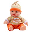 Játékbaba csíkos ruhában - 19 cm, többféle kép nagyítása