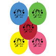 08517 - Függeszthető gumi lufi BÚÉK vegyes színben 10db /cs,  30cm