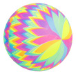 220mm Neon Mandala labda kép nagyítása